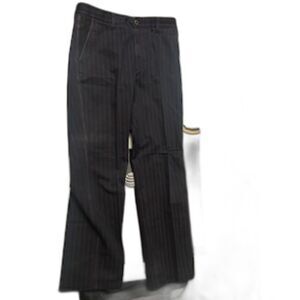 Men's Black Striped Dakewear Pants Size 32